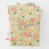 Ladybug daisies inpakpapier vel (In situ)