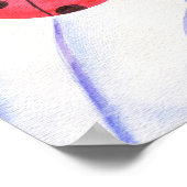 Ladybug Daisy Art Poster Print (Hoek)