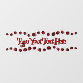 Ladybug Decal Custom Ladybug Ladybird Window Cling (Vel)