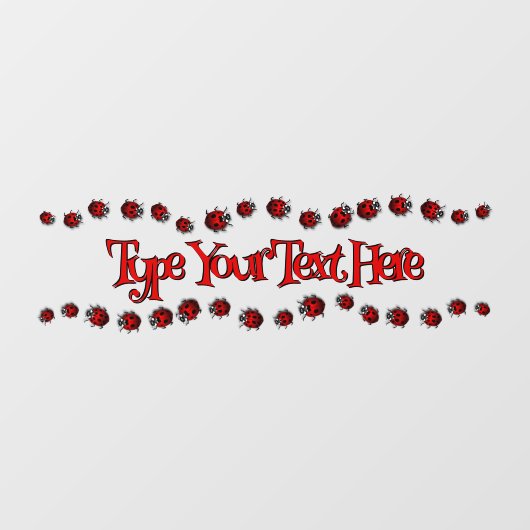 Ladybug Decal Custom Ladybug Ladybird Window Cling (Vel)