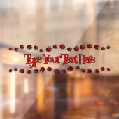 Ladybug Decal Custom Ladybug Ladybird Window Cling (Vel 2)