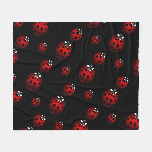 Ladybug Deken Leuke Ladybird Fleece Deken (Voorkant (Horizontaal))