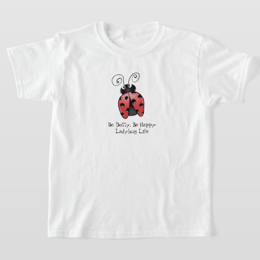 Ladybug Delight Natuur-geïnspireerd ontwerp voor t T-shirt (Laagn)