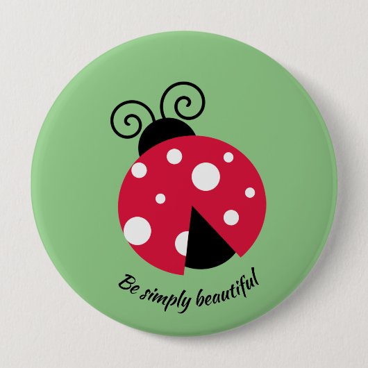 Ladybug Design Button (Voorkant)