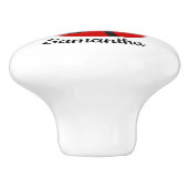 Ladybug Design Ceramic Knob. Keramische Knop (Zijkant)