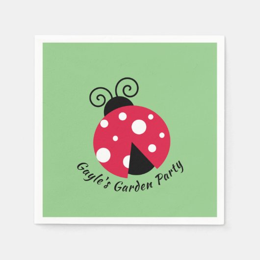 Ladybug Design Paper Napkins Servet (Voorkant)