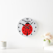 Ladybug Design Personalised Ronde Klok (Huis)