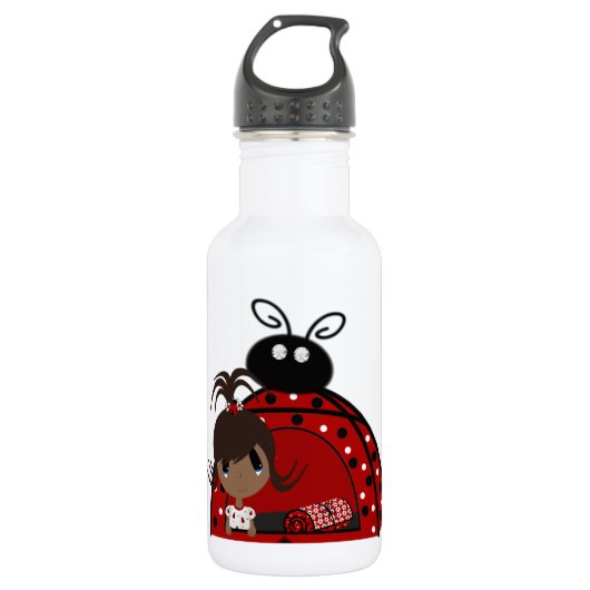Ladybug DiamondEye Bottle-works 32 oz Waterfles (Voorkant)