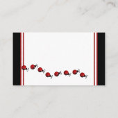 Ladybug Diaper Raffle Tickets Informatiekaartje (Achterkant)