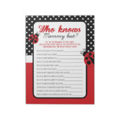 Ladybug die mama kent beste Baby spel pakket Notitieblok (Linkerzijde)