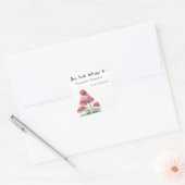 Ladybug - dit boek behoort toe aan vierkante sticker (Envelop)