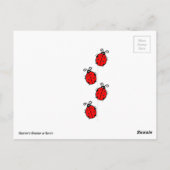 Ladybug dot kever Kantoor Custom Destiny's Briefkaart (Achterkant)