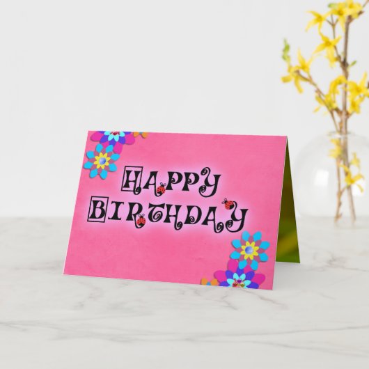 Ladybug dot kever Kantoor Custom Destiny's Kaart (Gele Bloem)