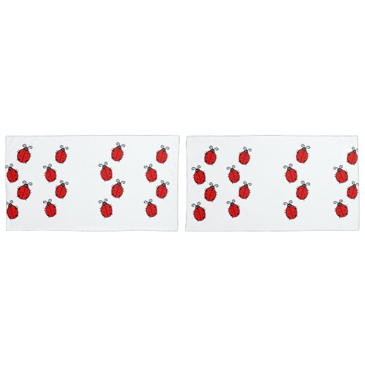 Ladybug dot kever Lucky Custom Destiny's Kussensloop (Voorkant-Set)