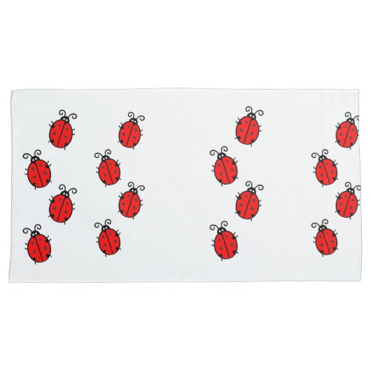 Ladybug dot kever Lucky Custom Destiny's Kussensloop (Voorkant-Rechts)