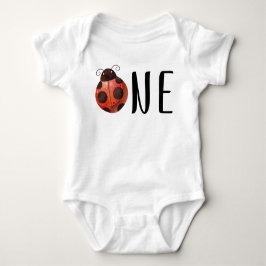 Ladybug eerste verjaardag Baby Shirt - een jaar ou