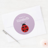 Ladybug Eigenschap van Student's Name Label (Envelop)