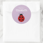 Ladybug Eigenschap van Student's Name Label (Tas)