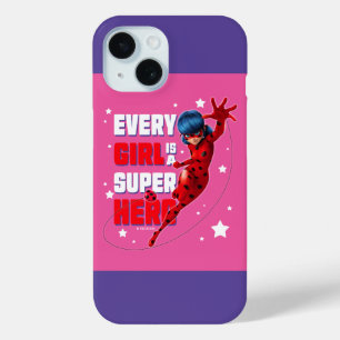 Ladybug Elk meisje is een superheld iPhone 15 Case