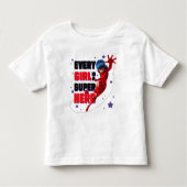 Ladybug Elk meisje is een superheld Kinder Shirts (Voorkant)