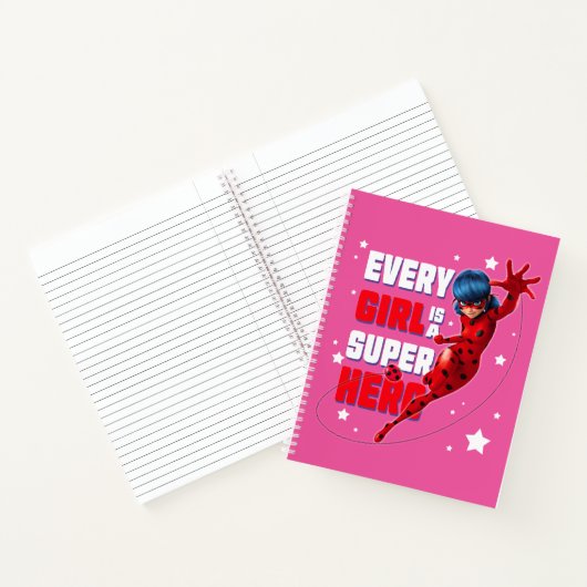 Ladybug Elk meisje is een superheld Notitieboek (Binnen)