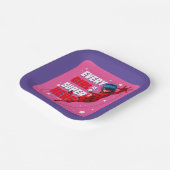 Ladybug Elk meisje is een superheld Papieren Bordje (Gebogen)