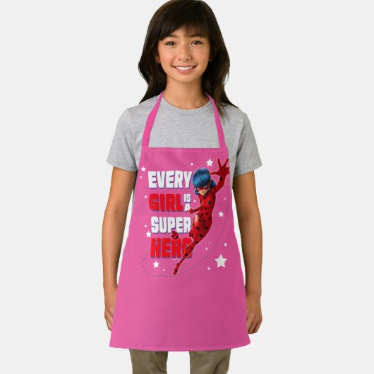 Ladybug Elk meisje is een superheld Schort (Insitu)