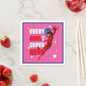 Ladybug Elk meisje is een superheld Servet (Insitu)