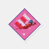 Ladybug Elk meisje is een superheld Servet (Hoek)