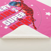 Ladybug Elk meisje is een superheld Sherpa Deken (3/4)