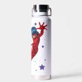 Ladybug Elk meisje is een superheld Waterfles (Achterkant)