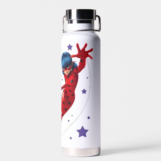 Ladybug Elk meisje is een superheld Waterfles (Achterkant)
