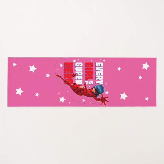 Ladybug Elk meisje is een superheld Yogamat (Voorkant (horizontaal))