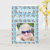 ladybug en bloemen - verjaardagskaart kaart (Gele Bloem)