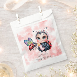 Ladybug en Butterfly Girl Baby shower Bedankzakje