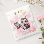 Ladybug en Butterfly Girl Baby shower Bedankzakje (Gezegeld)