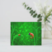Ladybug en Chameleon Briefkaart (Staand voorkant)