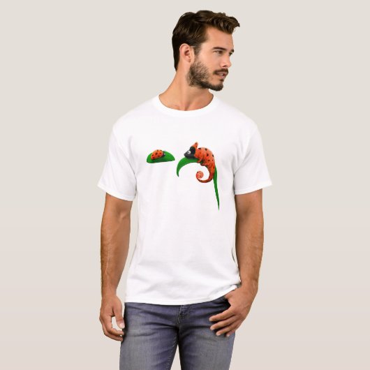 Ladybug en Chameleon T-shirt (Voorkant volledig)