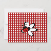 Ladybug en Daisy Kaart (Achterkant)