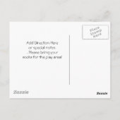 Ladybug en Flowers Briefkaart (Achterkant)