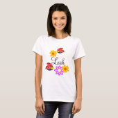 Ladybug en Flowers T-shirt (Voorkant volledig)