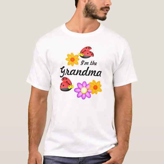 Ladybug en Flowers T-shirt (Voorkant)