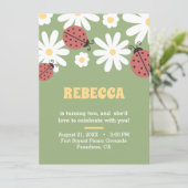 Ladybug en griezeligheid ter gelegenheid van de ge kaart (Staand voorkant)