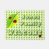 Ladybug en Leaf Personalized Doormat Deurmat (Voorkant)