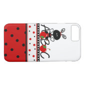 Ladybug en Polka Dots hoesje iPhone 7 van leraar (Achterkant (Horizontaal))