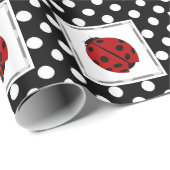 Ladybug- en poodotwitpapier cadeaupapier (Rol Hoek)