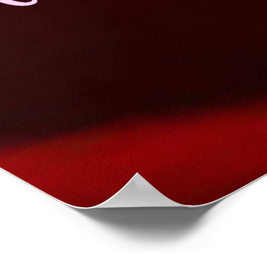 Ladybug en Roos met gedicht Poster (Hoek)