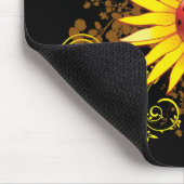 Ladybug en Sunflower Mousepad Muismat (Hoek)