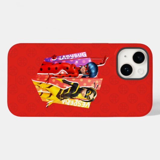 Ladybug en Vesperia Graphic Case-Mate iPhone Case (Achterkant (horizontaal))