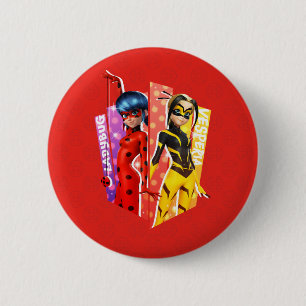 Ladybug en Vesperia Graphic Ronde Button 5,7 Cm